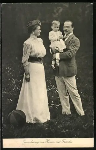 AK Grossgerzog von Hessen mit Familie