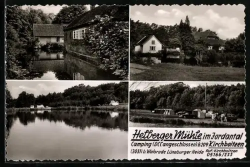 AK Kirchboitzen b. Walsrode, Hellberger Mühle, Jordantal, Campingplatz