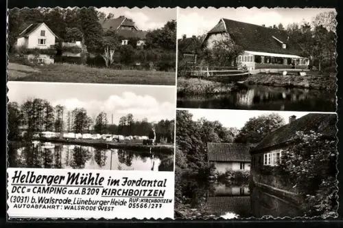 AK Kirchboitzen b. Walsrode, Helberger Mühle, Campingplatz, Jordantal
