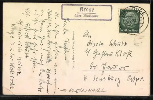 AK Kleinharl /Lüneburger Heide, Bomlitztal mit Brücke