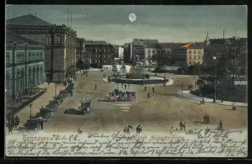 Lithographie Hannover, Ernst August-Platz