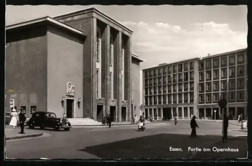 AK Essen, Partie am Opernhaus