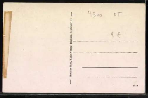 AK Steele /Ruhr, Evangelische Kirche mit Pastorat, Wilhelmstrasse