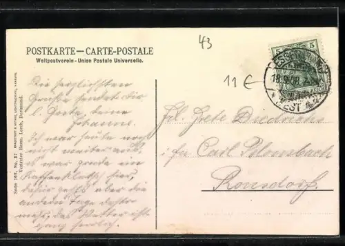 AK Essen, Partie am Bernewäldchen