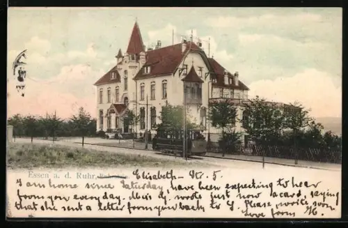 AK Essen a. d. Ruhr, Ruhrstein, Villa