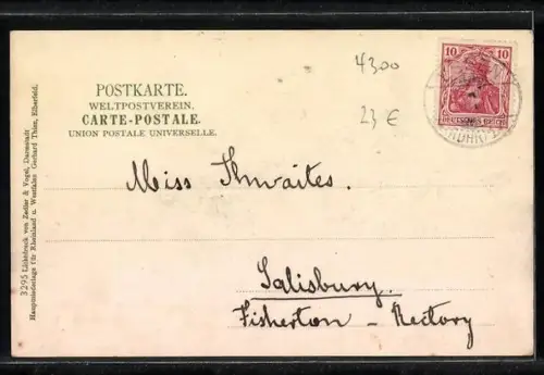 AK Essen a. d. Ruhr, Ruhrstein, Villa