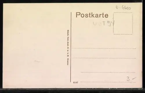 AK Greiz, Fürstlicher Park mit dem oberen Schloss