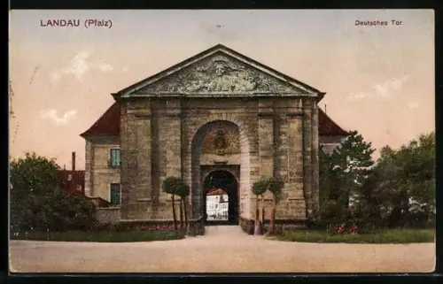 AK Landau /Pfalz, Deutsches Tor