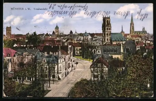AK Münster i. W., Totalansicht
