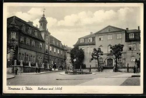 AK Ilmenau i. Thür., Rathaus und Schloss