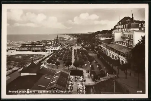 AK Heringsdorf / Seebad, Seebrücke, Kurhaus