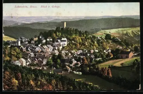 AK Lobenstein /Reuss, Blick vom Gehege