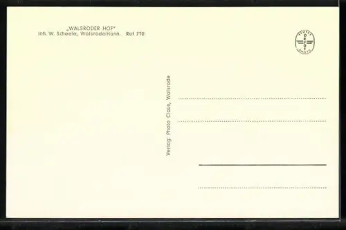 AK Walsrode /Hann., Gasthaus Walsroder Hof, Inh. W. Scheele