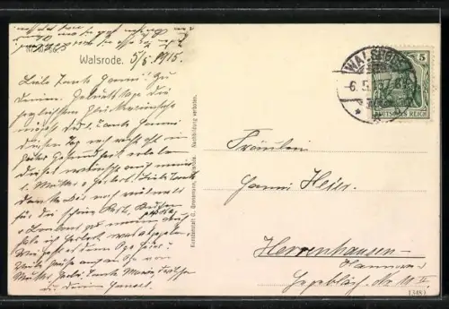 AK Walsrode, Kirche, Denkmal, Platzansicht