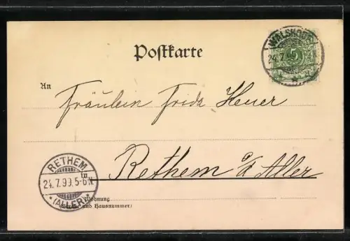 AK Walsrode /Lüneburger Heide, Panoramaansicht der Stadt