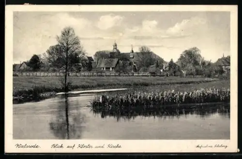 AK Walsrode, Blick auf Kloster und Kirche