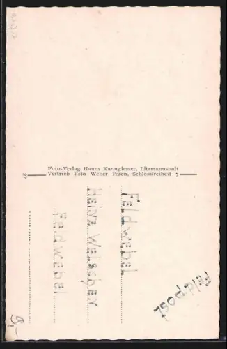 AK Posen, Dzialynski-Palast mit Strasse