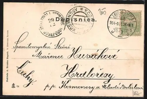 AK Zagreb, Pogled na prvostolnu crkvu i nadb. dvor