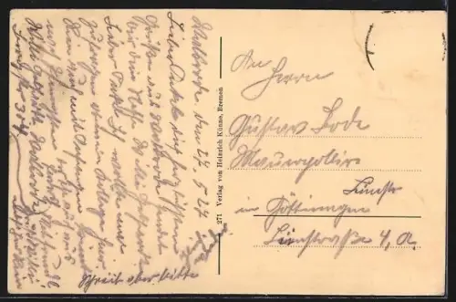 AK Walsrode-Eckernworth, Partie am Jahn-Denkmal