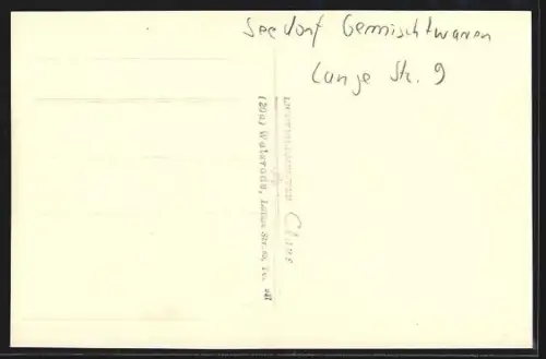 Foto-AK Walsrode, Geschäft Gemischtwaren Seedorf, Lange Strasse 9, Sektflaschen in der Auslage