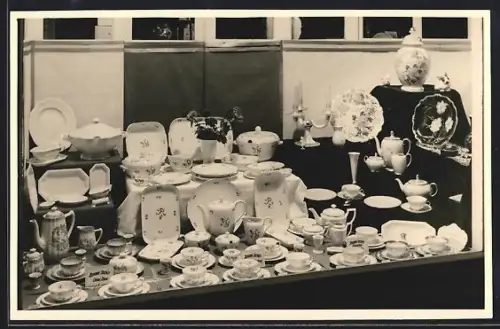 Foto-AK Walsrode, Geschäft Gemischtwaren Seedorf, Lange Strasse 9, Porzellane und Service