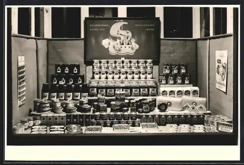 Foto-AK Walsrode, Geschäft Gemischtwaren Seedorf, Lange Strasse 9, Kolonialwaren, Delikatessen und Kaffee