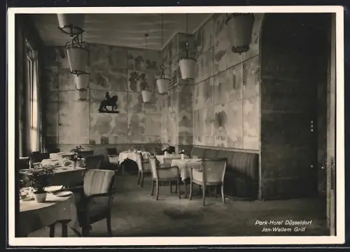 AK Düsseldorf, Park-Hotel, Jan-Wellem Grill, Innenansicht