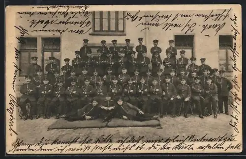 AK Trier, Trierer Kaserne, Gruppenfoto Soldaten