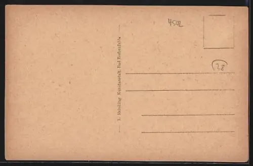 AK Bad Rothenfelde /Teutob. Wald, Osnabrücker Strasse mit Parkanlage aus der Vogelschau