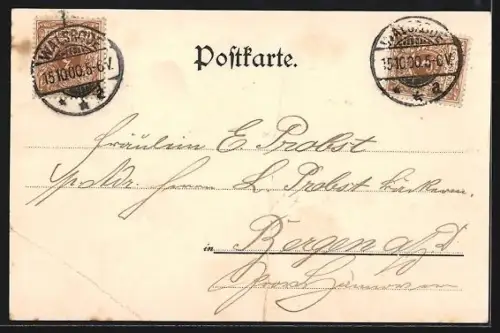 AK Eckernworth /Waldsrode, Bohlenbach und Gasthaus