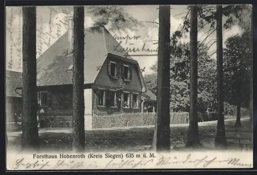 AK Hohenroth / Netphen, Gasthof Forsthaus
