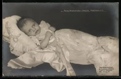 AK Prinz Wilhelm von Preussen als Taufkind