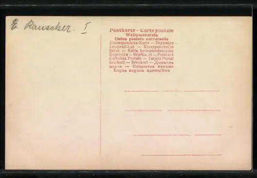 AK Prinz Wilhelm von Preussen als Taufkind