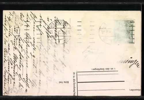 AK Ernst August Herzog von Braunschweig mit Pinzessin Victoria Louise und Prniz Oskar