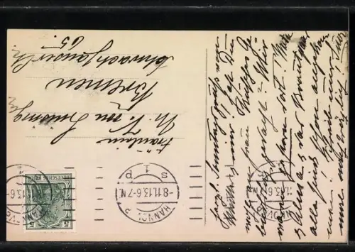 AK Braunschweig, Einzug des Herzogs Ernst August von Braunschweig & Gemahlin