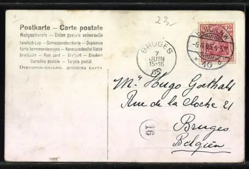 AK Berlin, Unter den Linden, Einzug der Kronprinzessin 1905, Begrüssung am Pariser Platz