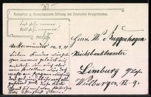 AK Prinz Louis Ferdinand und Prinz Wilhelm als Kleinkinder