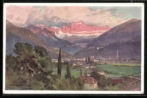 Künstler-AK Edward Harrison Compton: Panorama