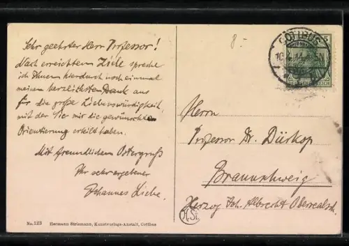 AK Spreewald, An der Eichschänke, Familie in Tracht