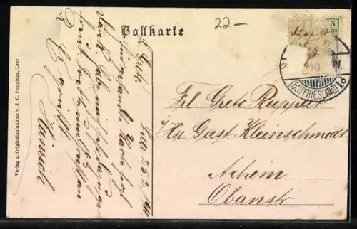 AK Älterer Mann in einer ostfriesischen Küche