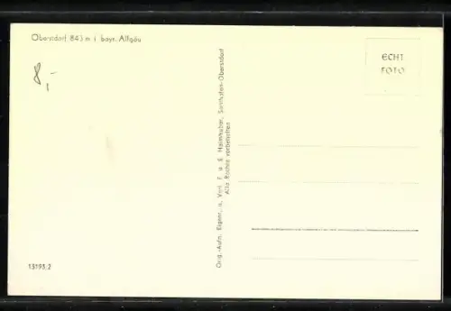 AK Oberstdorf, Alte Oberstdorfer Tracht