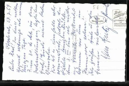 AK Aigen im Ennstale, Alpen-Segelflugschule mit Grimming