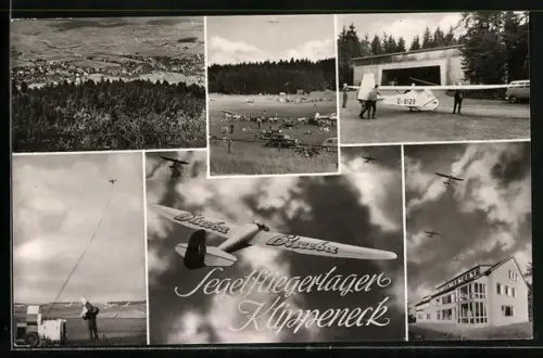 AK Klippeneck, Hotel-Höhengaststätte von Hans Weiss, Segelfliegerlager
