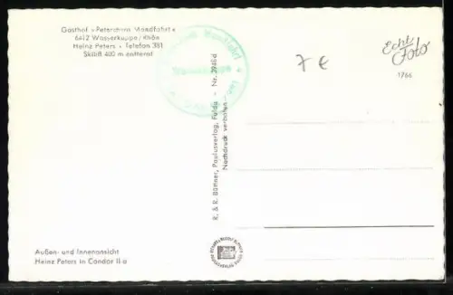 AK Wasserkuppe /Rhön, Gasthaus Peterchens Mondfahrt, Innenansicht, Segelflugzeug