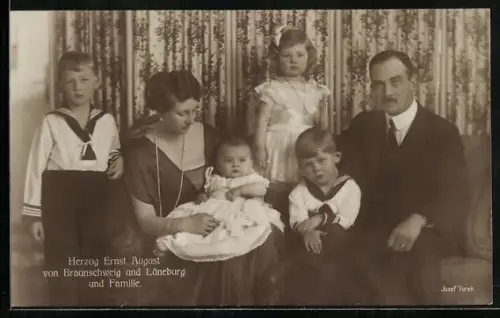 AK Herzog Ernst August von Braunschweig und Lüneburg und Famile