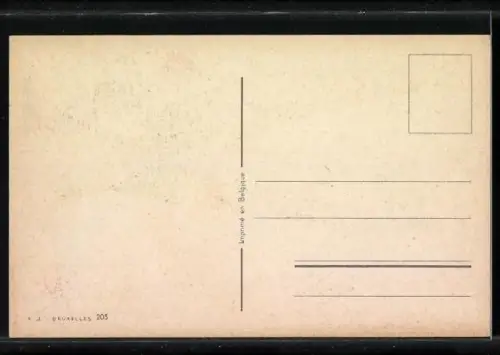 Künstler-AK Knirps verteilt die Post aus dem Flugzeug heraus, Kleeblatt