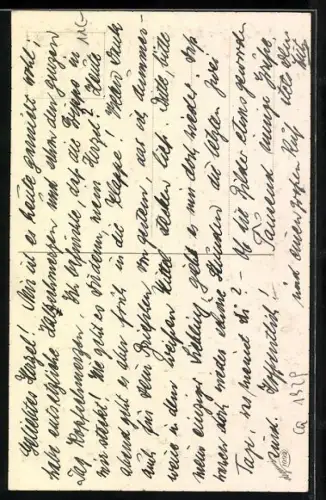 AK ein Paar unter einem blühenden Baum