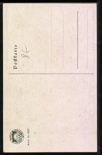 AK Märchen Das Riesenspielzeug, Riesin spielt auf einem Feld, Deutscher Schulverein