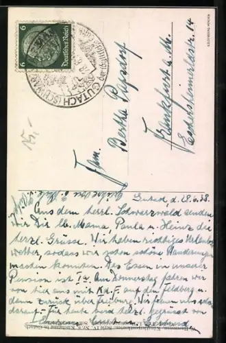 Künstler-AK W. Hasemann: Serie IV. Nr. 8, Kirchgang in Gutach, Frauen in Tracht