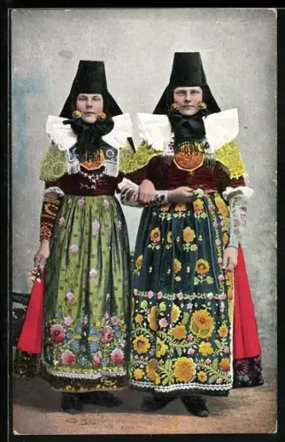AK Frauen in Volkstracht aus Schaumburg-Lippe